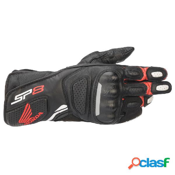 Guanti moto pelle Alpinestars HONDA COLLECTION SP-8 V2 Nero