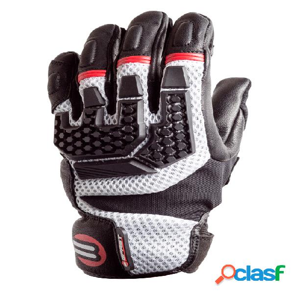 Guanti moto pelle e tessuto estivi Befast Nemesis Nero Rosso