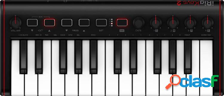 IK Multimedia iRig Keys 2 Mini Tastiera MIDI Nero tasti
