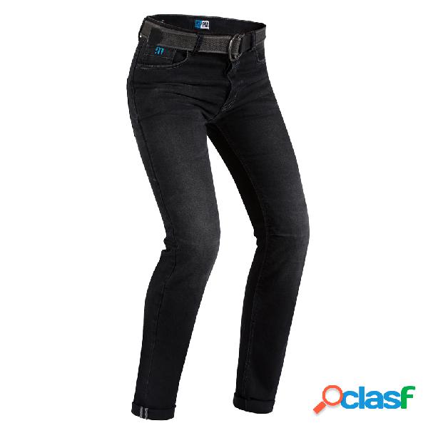 Jeans moto PMJ - Promo Jeans CAFERACER Nero