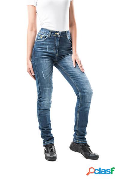 Jeans moto donna Motto HIRO con rinforzi in fibra aramidica