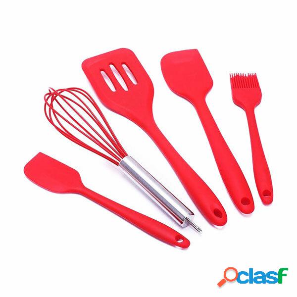 KC-SD6 5 pezzi antiaderente Silicone Set da forno Utensili