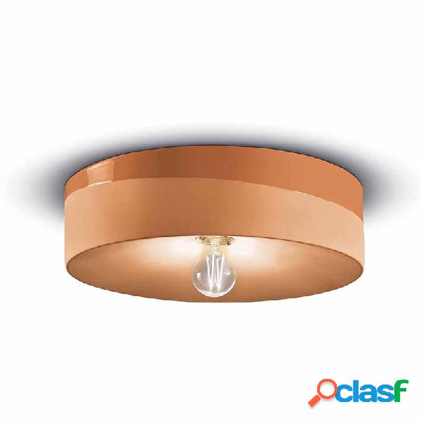 Lampada a Soffitto e Parete in Ceramica Bicolore Arancio