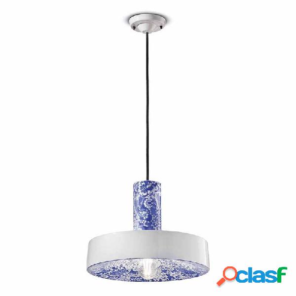 Lampada a sospensione in Ceramica Blu - Lampade a