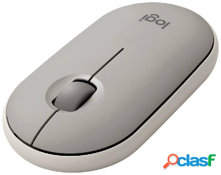 Logitech Pebble M350 Wireless Mouse Senza fili Ottico Sabbia