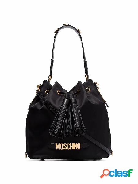 MOSCHINO BORSA A SPALLA DONNA 740782021555 COTONE NERO