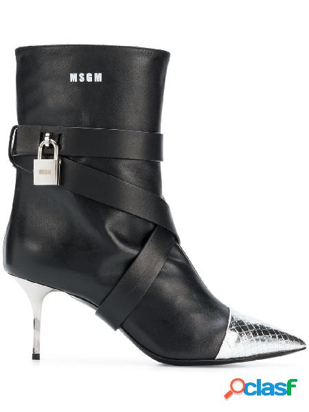 MSGM STIVALETTI DONNA 2542MDS65220 PELLE NERO