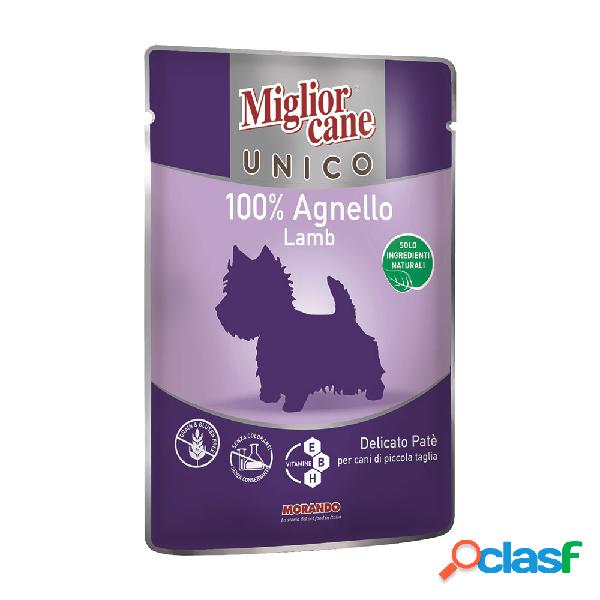 Migliorcane Unico Dog Adult Mini patè con Agnello 100 gr