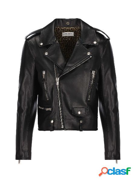 Motorcycle Jacket Nera In Pelle