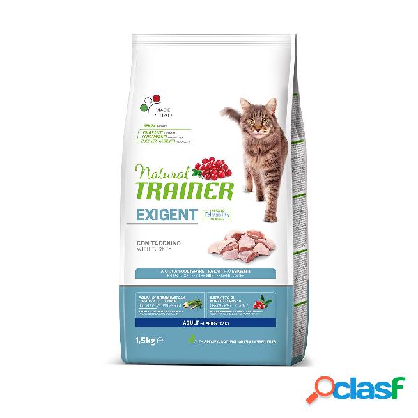 Natural Trainer Cat Adult Exigent con Tacchino 1,5 kg