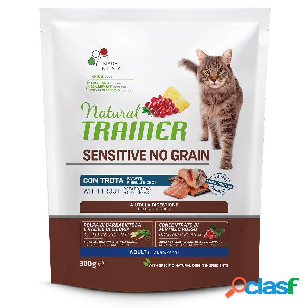 Natural Trainer Cat Adult Sensitive No Grain con Trota 300