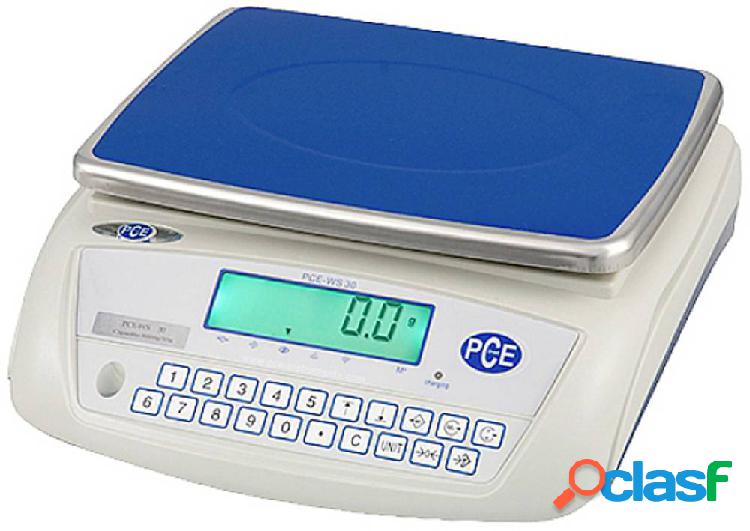 PCE Instruments PCE-WS 30 Bilancia da tavolo Portata max. 30
