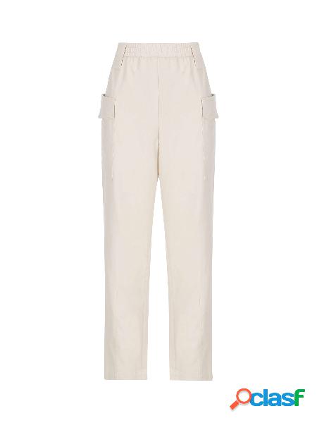 Pantalone Baggy Cargo in twill di cotone comfort