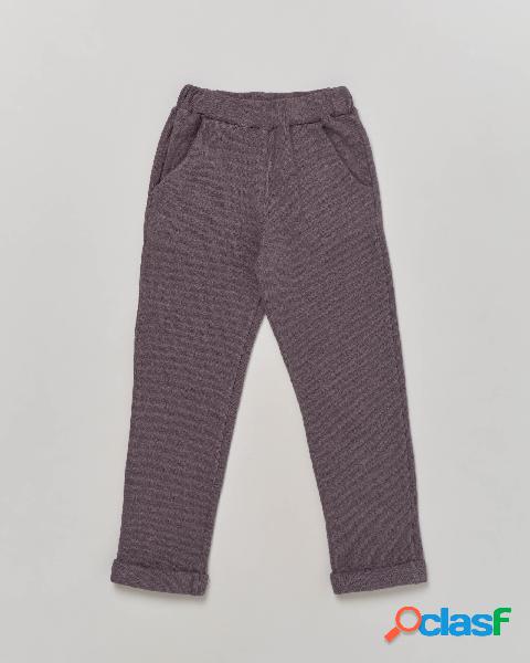 Pantalone felpa antracite con vita elasticizzata 4-8 anni