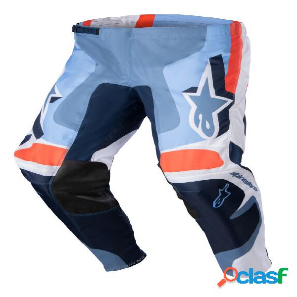 Pantaloni cross Alpinestars FLUID AGENT Blu Navy Arancio