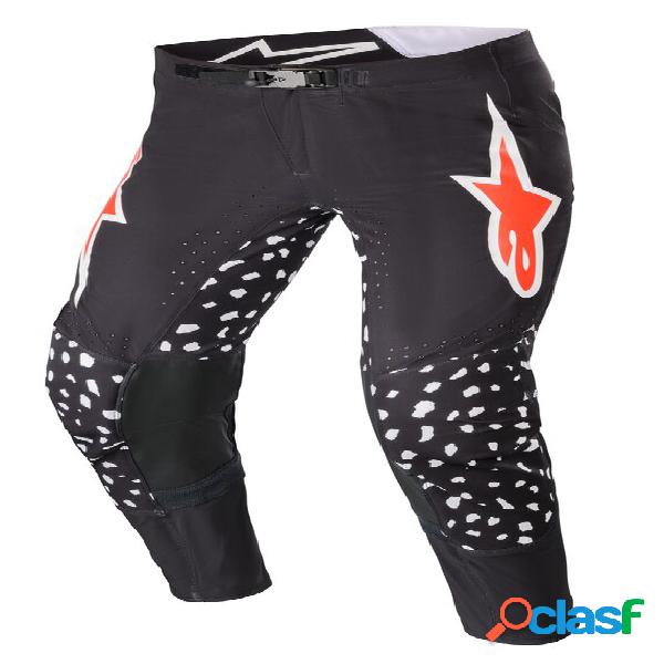 Pantaloni cross Alpinestars SUPERTECH NORTH Nero Rosso neon