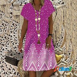 Per donna Abito casual Abito a T shirt Vestito svasato Mini