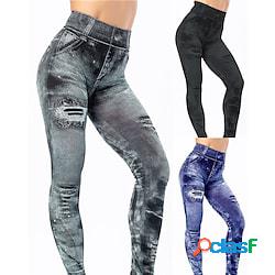 Per donna Ghette Pantaloni da yoga Jeggings Fasciante in