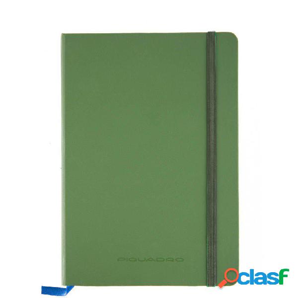 Piquadro quaderno a5 a righe verde