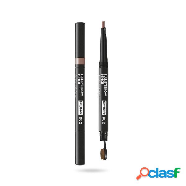 Pupa full eyebrow pencil matita sopracciglia 002 brown