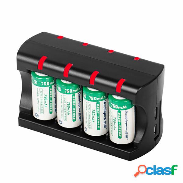 RCR123A 8 Slot 16340/16350/16360 3.7V Batteria Adattatore di