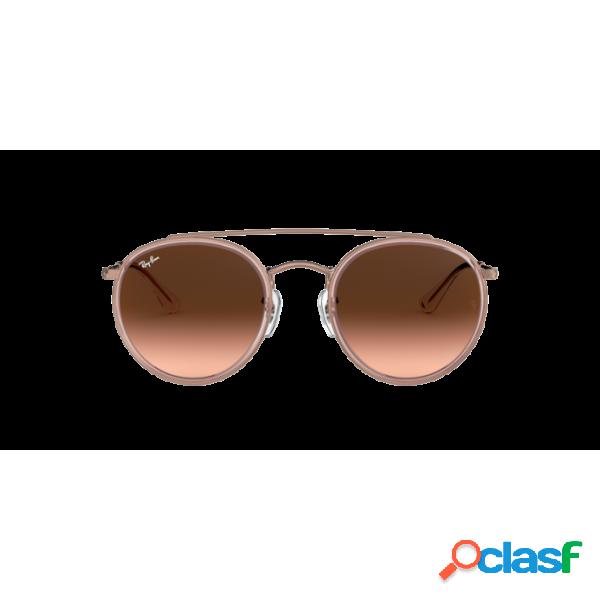 Rb3647n 9069a5 rosa rosa gradiente marrone Ray-ban Occhiali