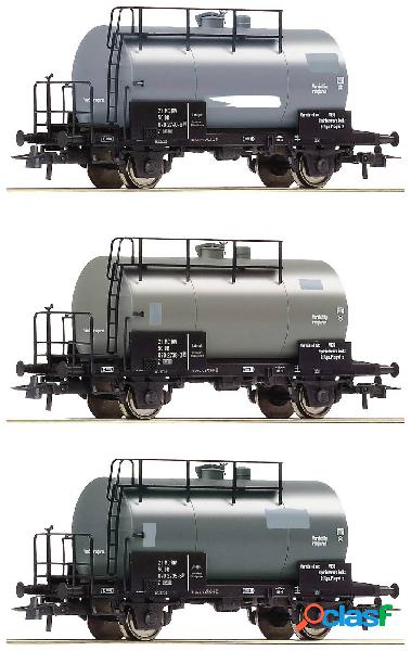 Roco 77021 H0 Set 3 pz. vagoni cisterna della DR