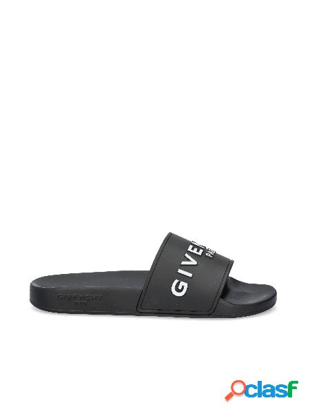 Sandali Piatti Givenchy Paris di Gomma