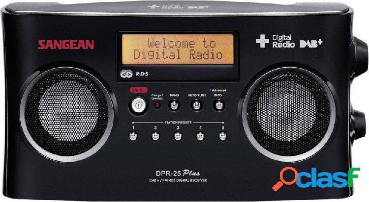 Sangean DPR-25+ Radio portatile DAB+, FM AUX Funzione di