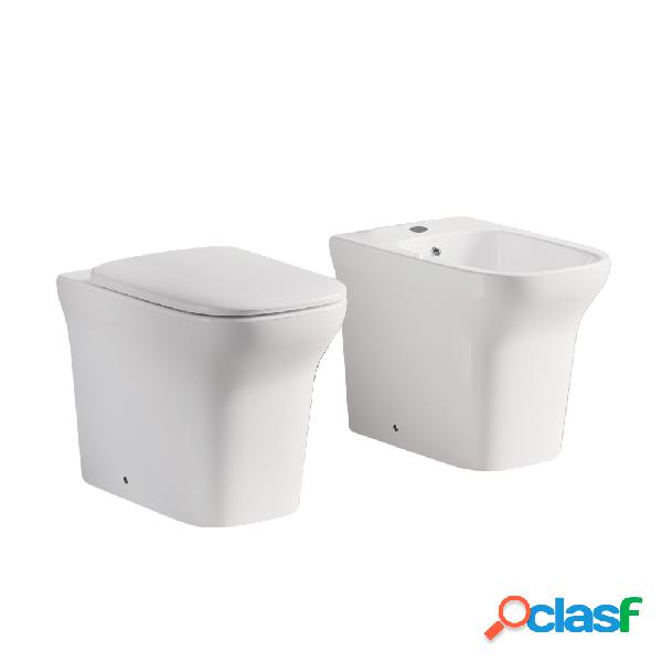 Sanitari Filoparete Chloe wc con sedile soft close e bidet