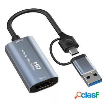 Scheda di Acquisizione Video 4K da HDMI a USB-C/USB-A