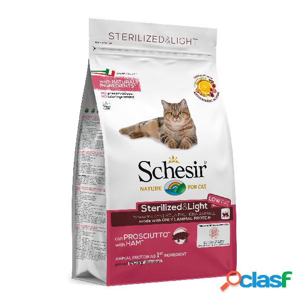 Schesir Cat Sterilized & light con prosciutto 400 gr
