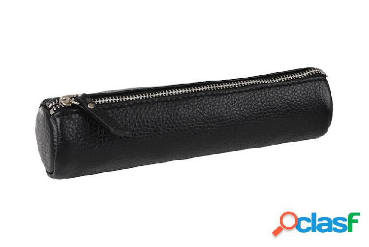 Selezione Zanolli Astuccio tondo Case pelle nera nero