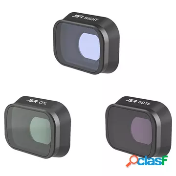 Set di filtri Junestar 3-in-1 DJI Mini 3 Pro - CPL, ND16,