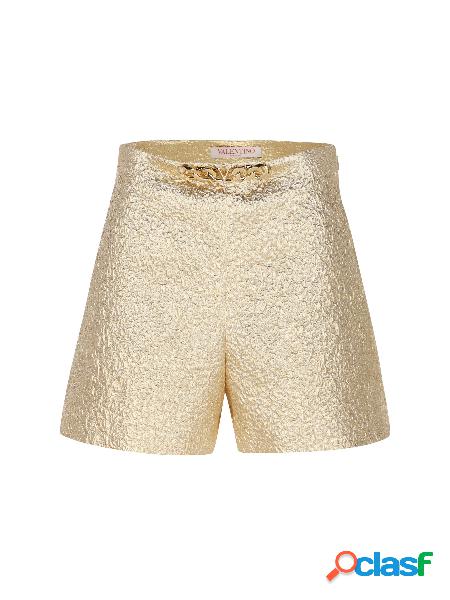 Shorts in Crispy Gold VLogo Chain