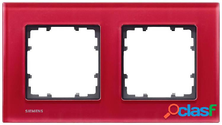 Siemens 2 vie Telaio di copertura Delta Bianco 5TG12023