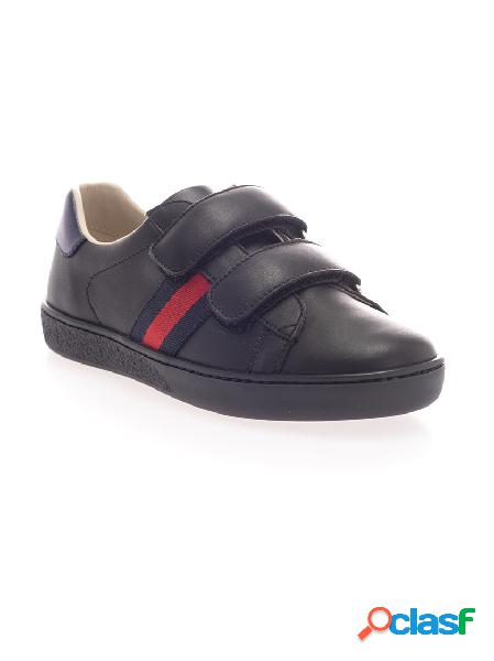 Sneaker Ace in Pelle con Nastro Web