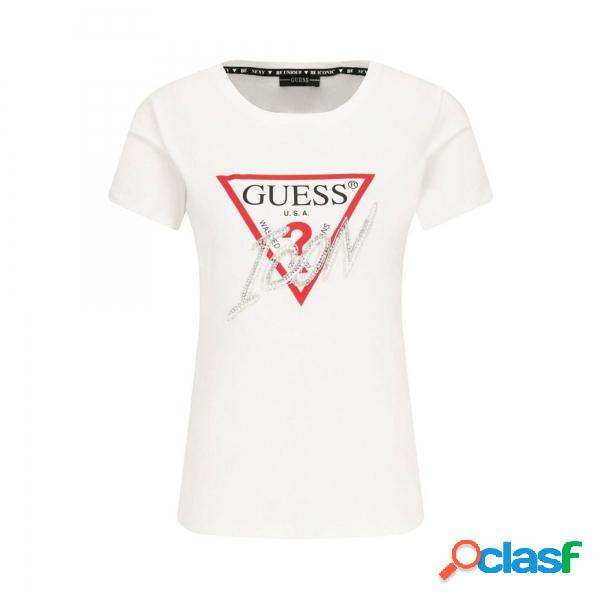 T-shirt Guess Icon Pure White Guess - Magliette manica corta