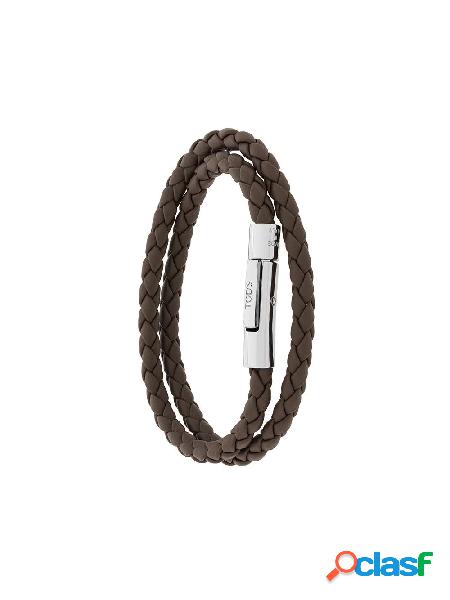 TODS BRACCIALE UOMO XEMB1900200FLRS800 PELLE MARRONE