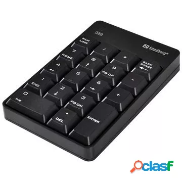 Tastiera numerica wireless Sandberg - nera