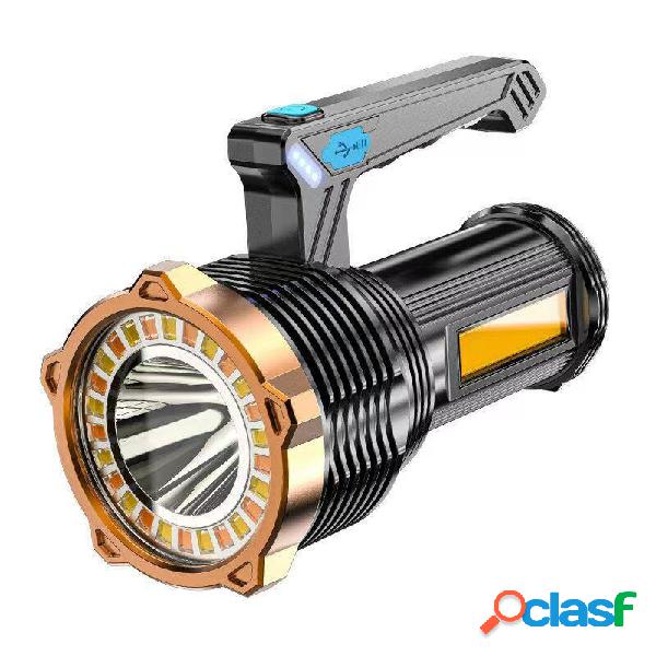 Torcia portatile 800LM LED + COB Type-C Sorgente luminosa