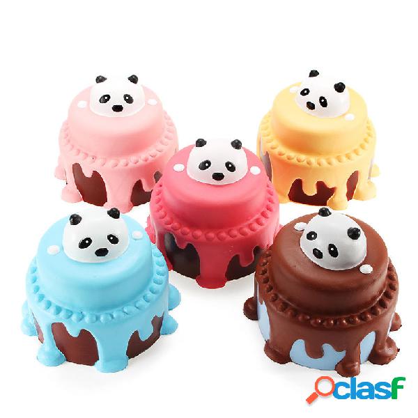 Torta di Panda Spugnosa 12cm Alzata Lenta con Confezione