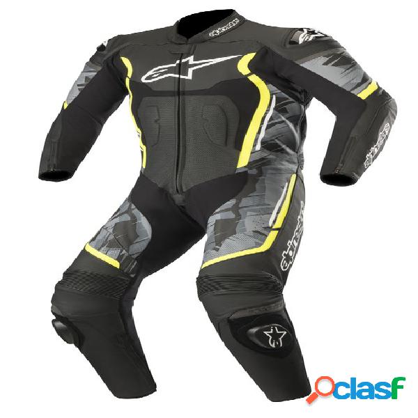 Tuta moto pelle intera Alpinestars MOTEGI v2 Nero Camouflage