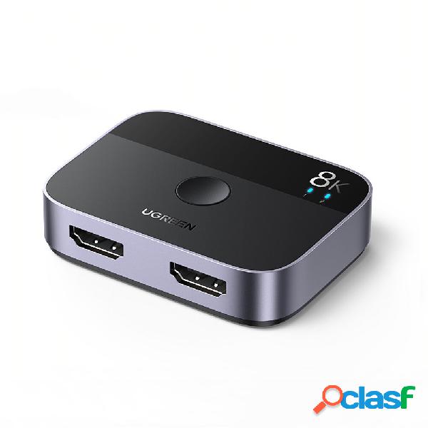 UGREEN HDMI Splitter 8K 60Hz 4K 120Hz Uscita 2 in 1 per TV