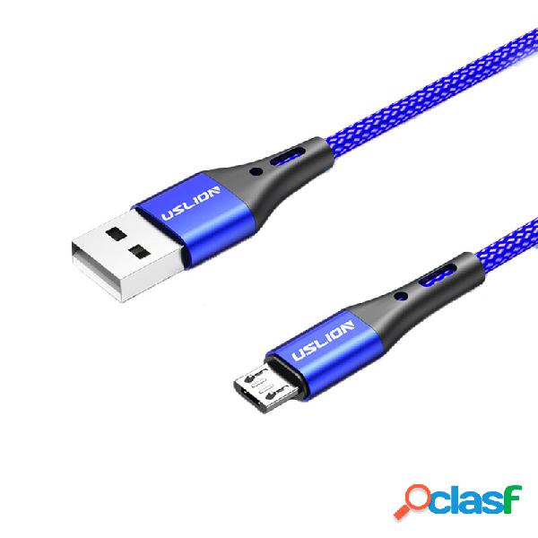 USLION 3A USB-A a Micro USB Cavo QC2.0 QC3.0 Ricarica rapida