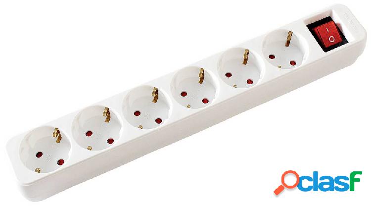 Value 19.99.1085 Multipresa con interruttore Bianco Schuko 1