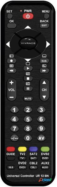 Vivanco UR 12 BN Universale Telecomando Nero