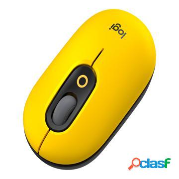 Wireless ottico Logitech POP - Nero / Giallo