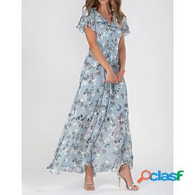 Womens Casual Dress Swing Dress Floral Dress Long Dress Maxi