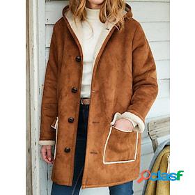 Womens Sherpa jacket Street Casual Daily Casual Daily Warm